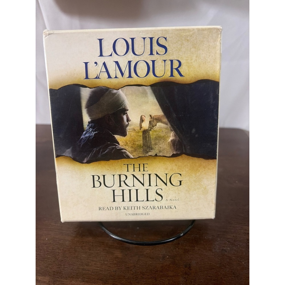 Louis L'Amour The Burning Hills Audiobook 4 CD Set Unabridged Western Good